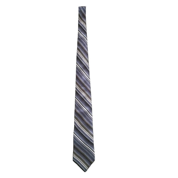 Arrow USA Silk Suit  Tie Gray Black Beige - Picture 2 of 5